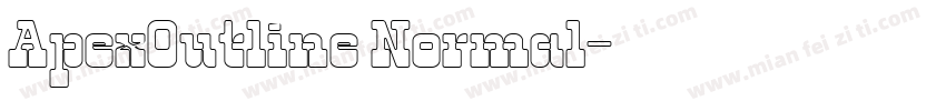 ApexOutline Normal字体转换